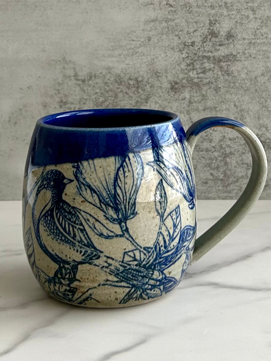 Blue Birds Round Mug - Pre-Order