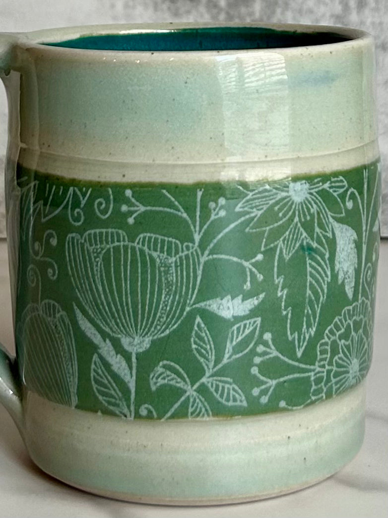 Flower Doodle Botanic Mug