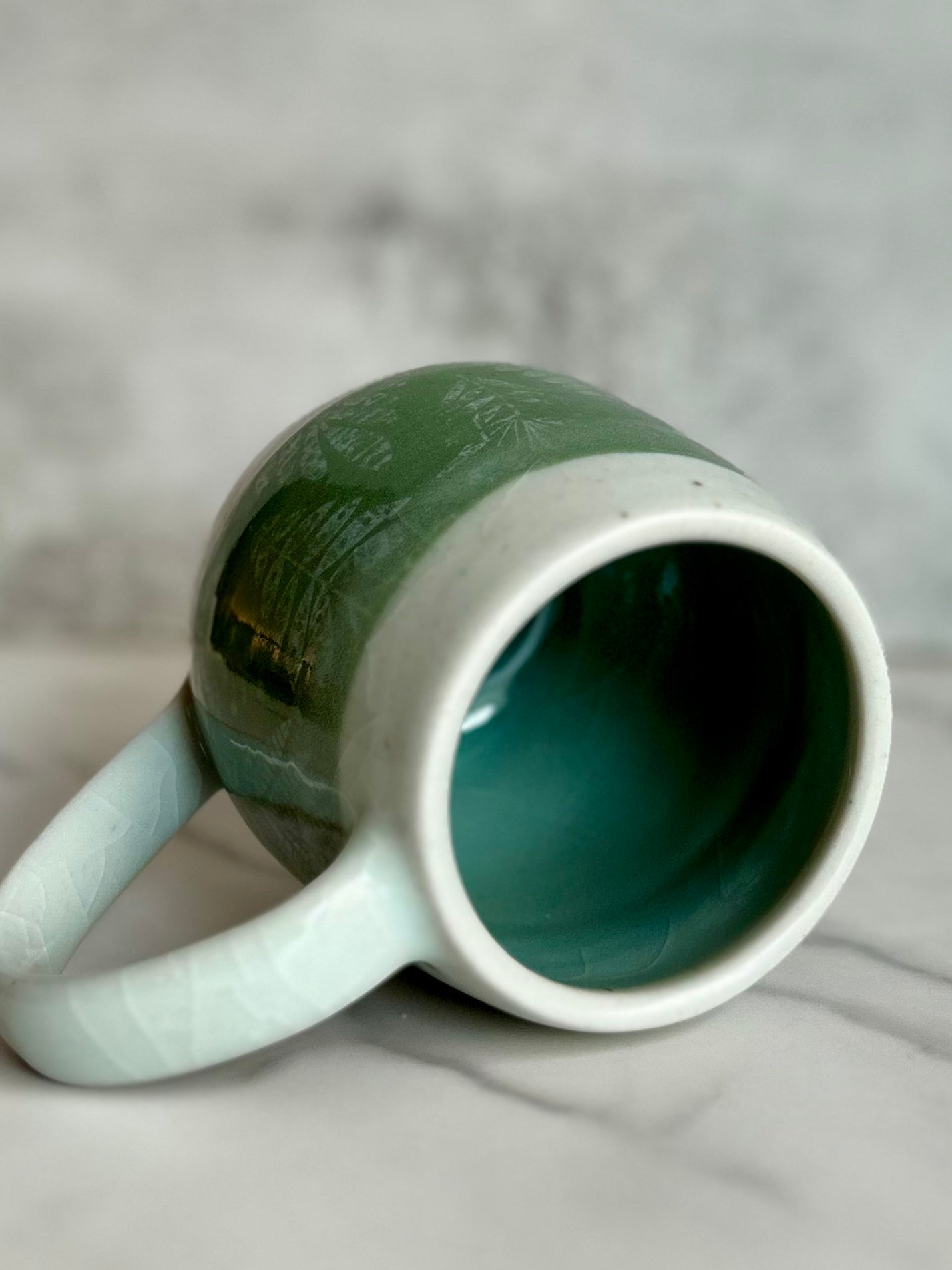 Leaf Rhombus Round Botanic Mug