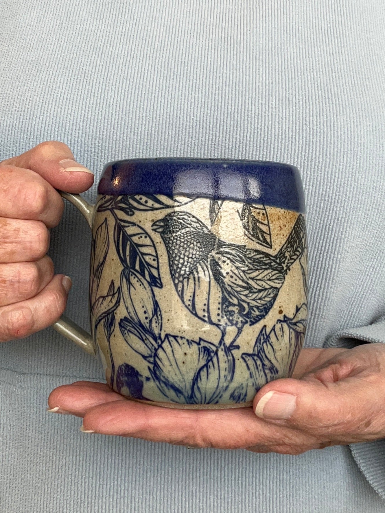 Blue Birds Round Mug - Pre-Order
