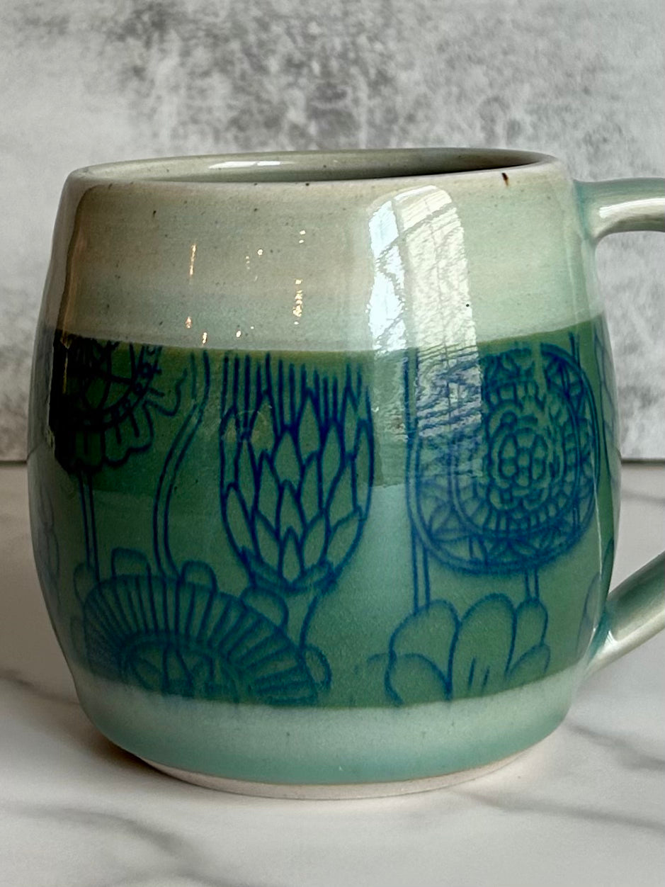 Flower Power Round Botanic Mug