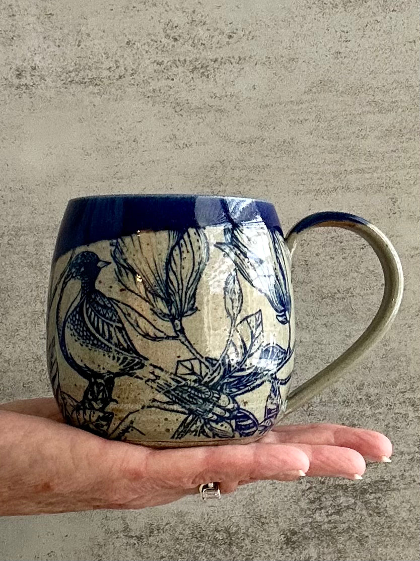 Blue Birds Round Mug - Pre-Order