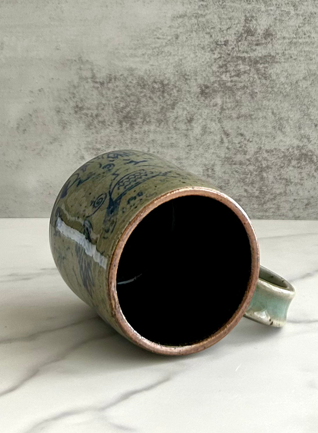Distressed Birdy Tea/Coffee Cup - SALE